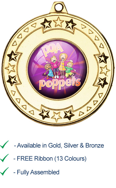 PQA POPPETS MEDAL - M69G