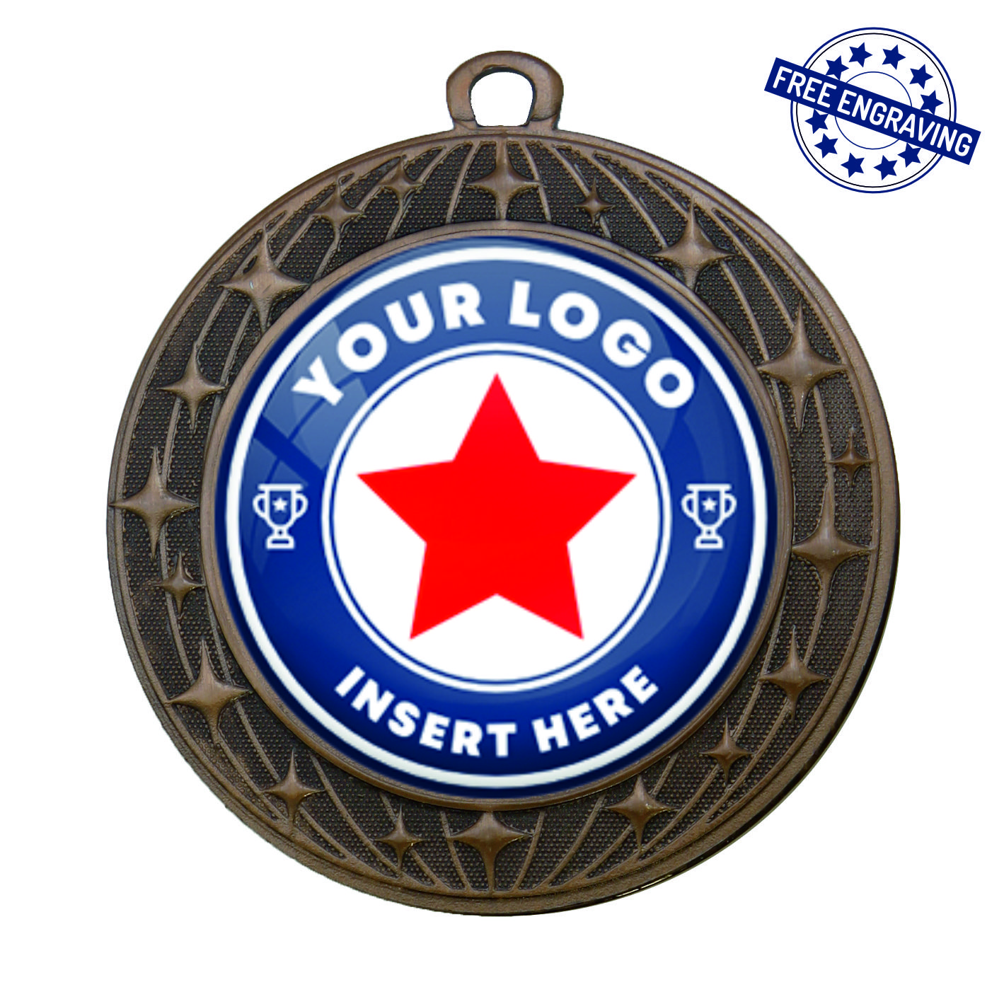 PERSONALISED BS.ME125.03 BRONZE 70mm Medal