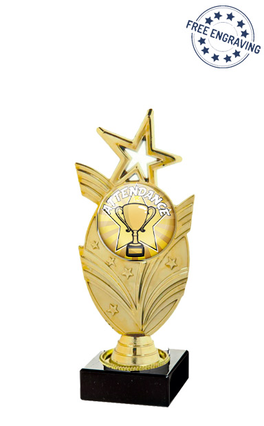 Gold Attendance Star Series Award (19cm) - T.9301
