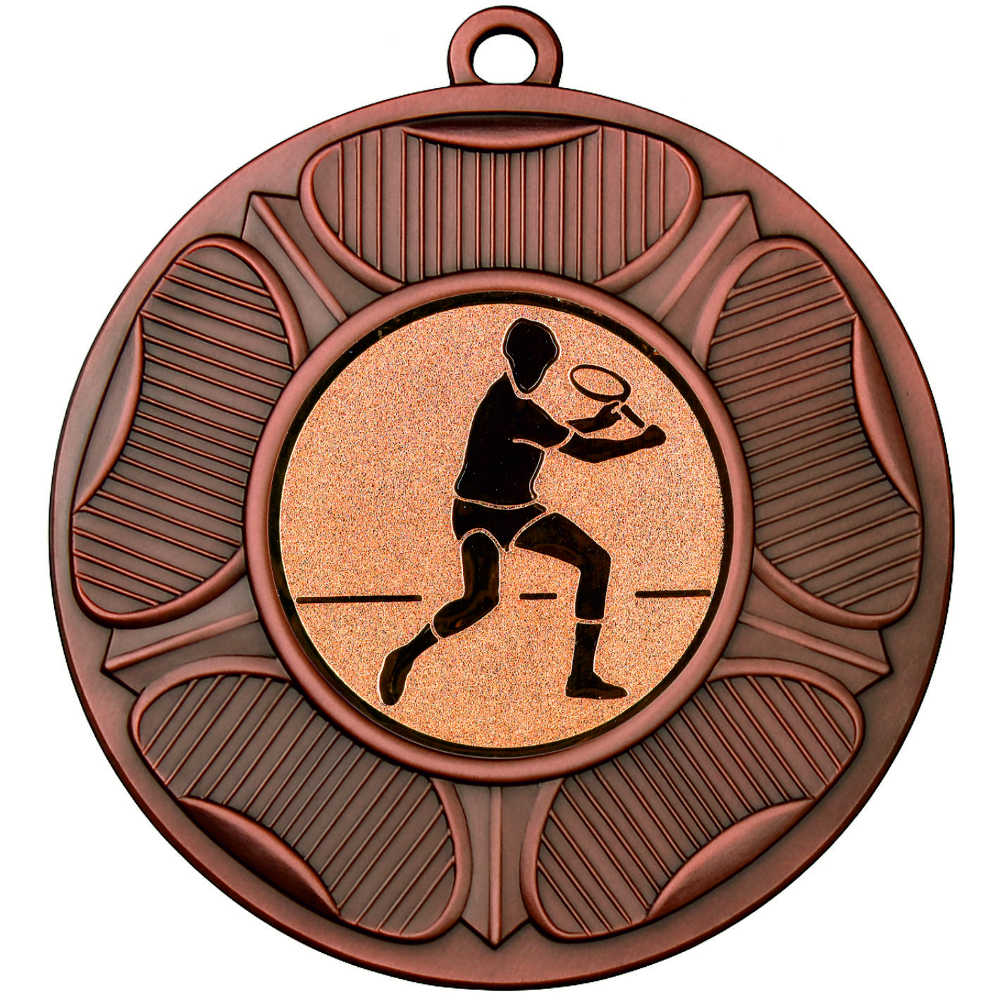 Bronze Tudor Rose Male Tennis Medal-FREE Ribbon-BIE.M9458.03