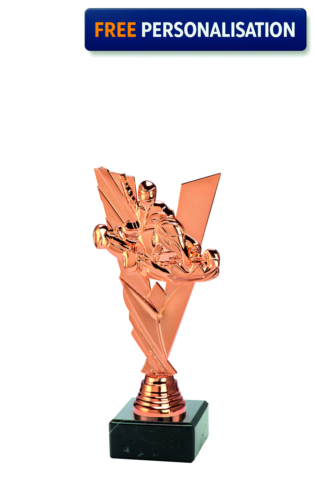 Bronze Karting Award on Marble Base - ST.186.03.A