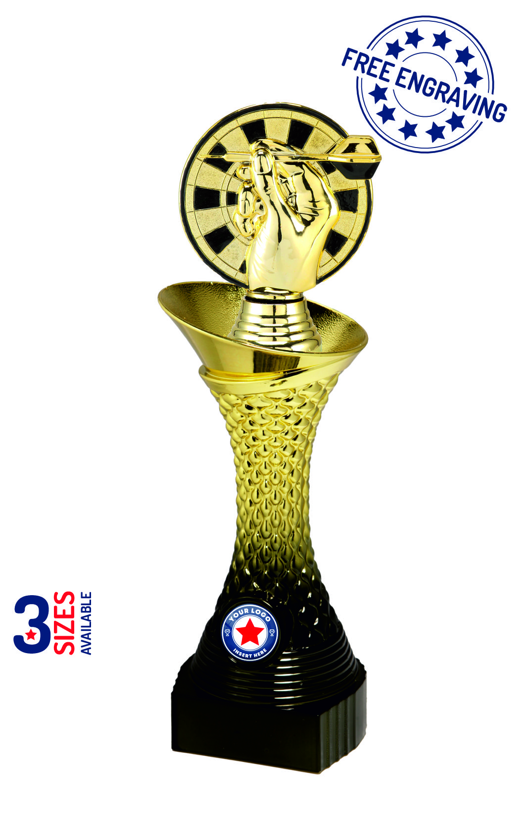 Heavyweight Gradient Gold Darts Award - P524.15 + X10_.15