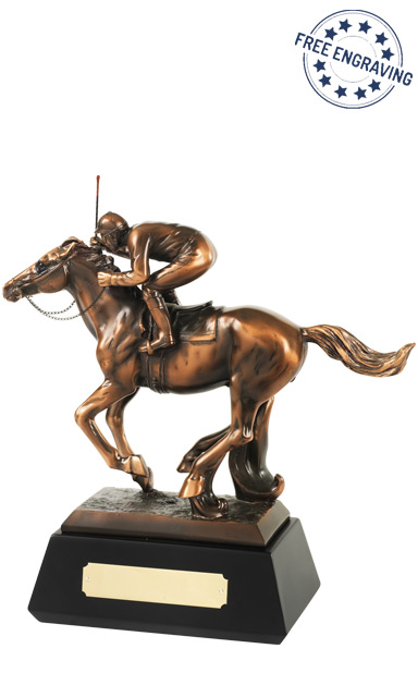 Bronze Plated Horse & Jockey Award - RW05