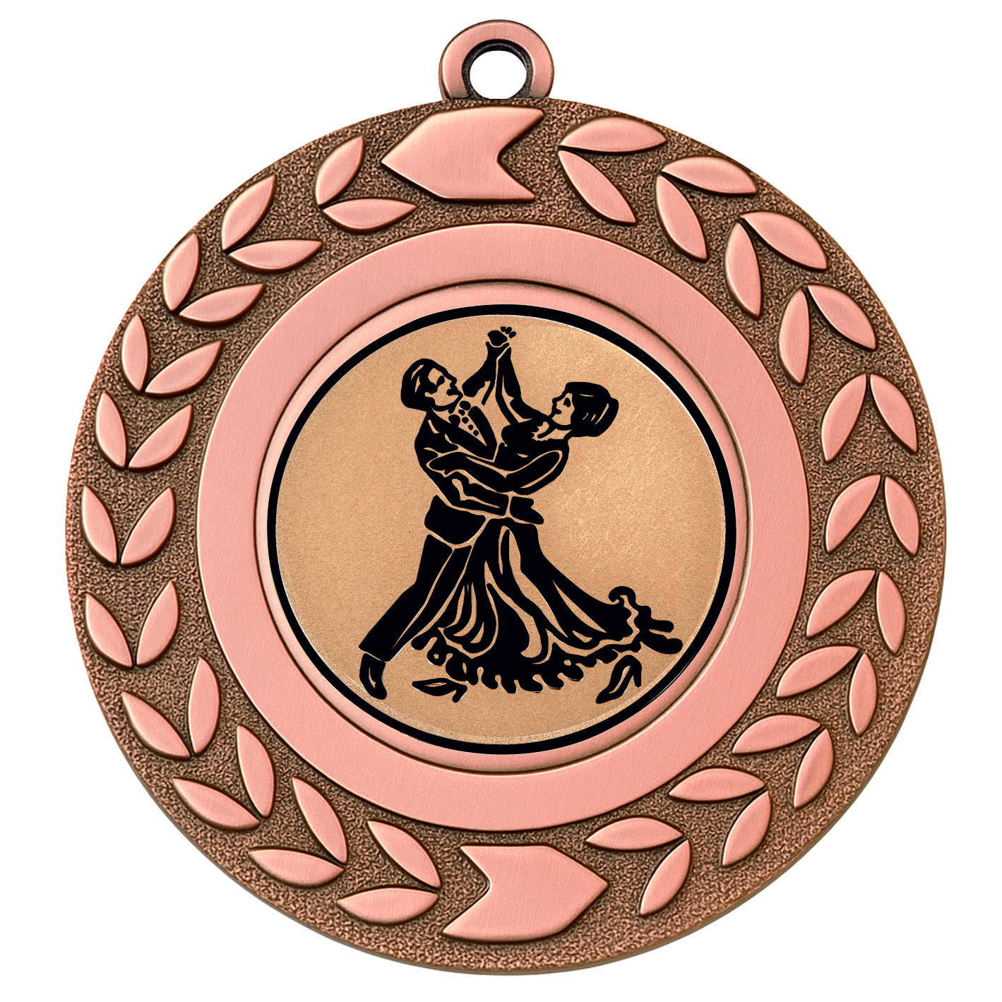 Bronze Wreath Ballroom Medal - FREE Ribbon - BIE.M9460.03