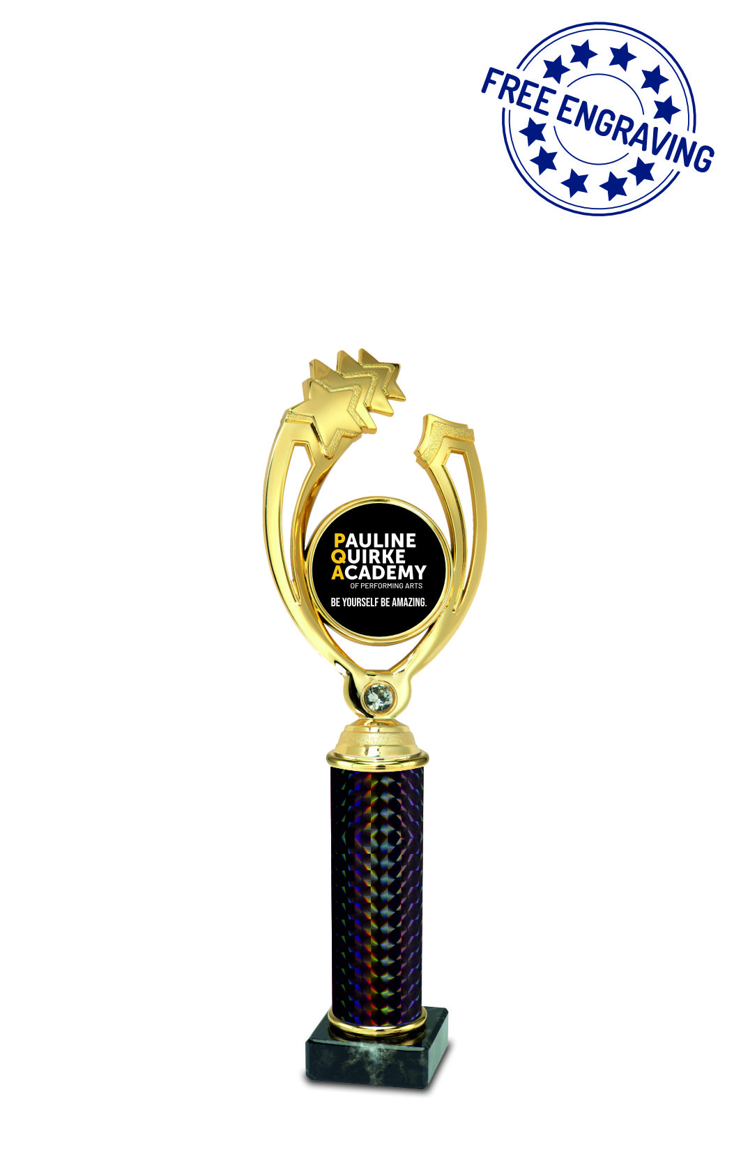 PQA Gold Star Series Award (20cm) - P95.01-BK-1