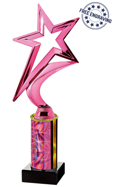 PQA Pink Shooting Star Award (26.5cm) - T.2243-4
