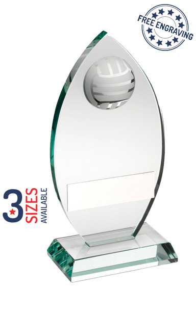 Jade Glass Gaelic Football Award- Presentation Box - TD447