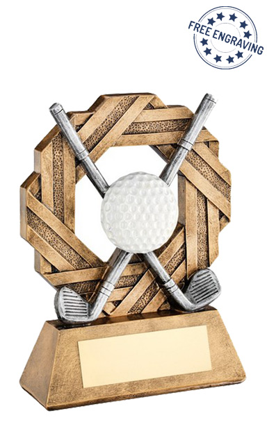 Medium Golf Octo Ribbon Series Resin Trophy (19.1cm) - RF762B