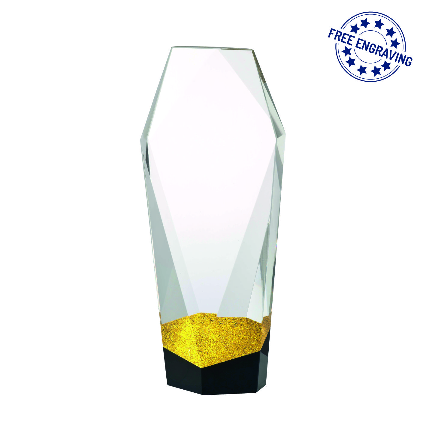 Gold Column Luxury Glass Award - Presentation Box - W690.01