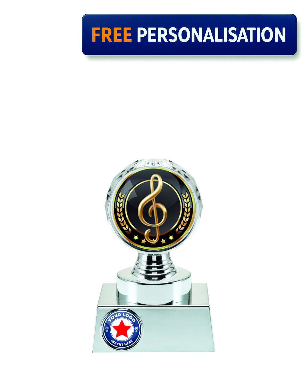 C13.5cm SILVER SHINE MUSIC AWARD P514.02 + N31.02