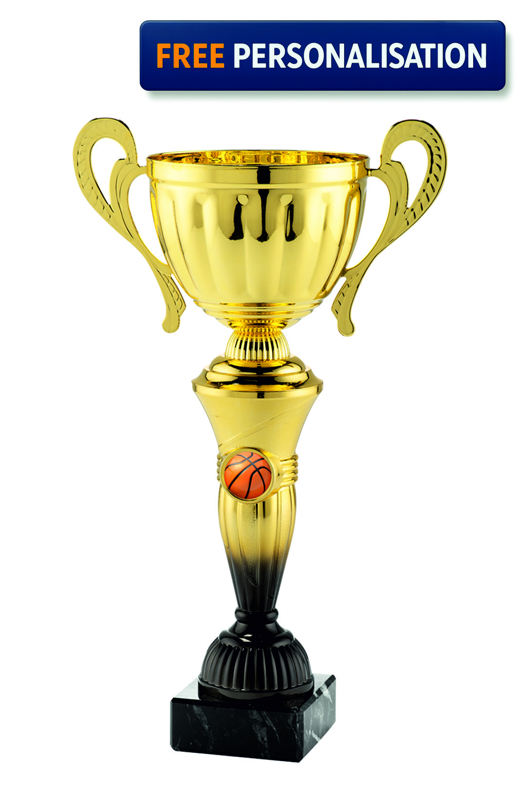 38cm GOLD & BLACK CUP BASKETBALL AWARD - MT.151.15.F