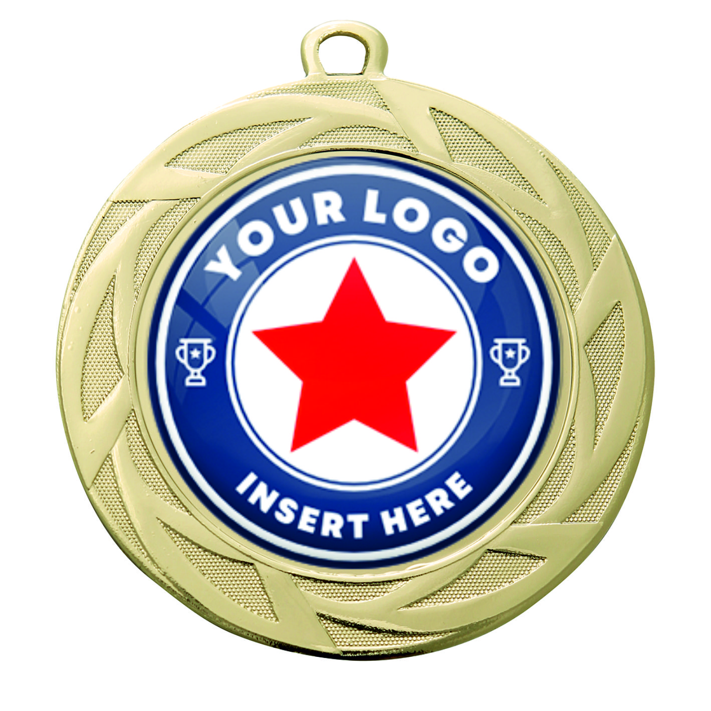 PERSONALISED ME.105.01.D GOLD 70mm Medal