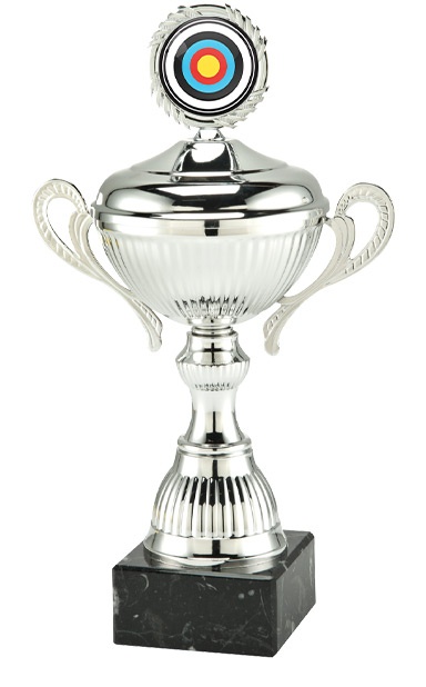 43cm SILVER VICTORY CUP CRICKET AWARD - MT.141.02.L