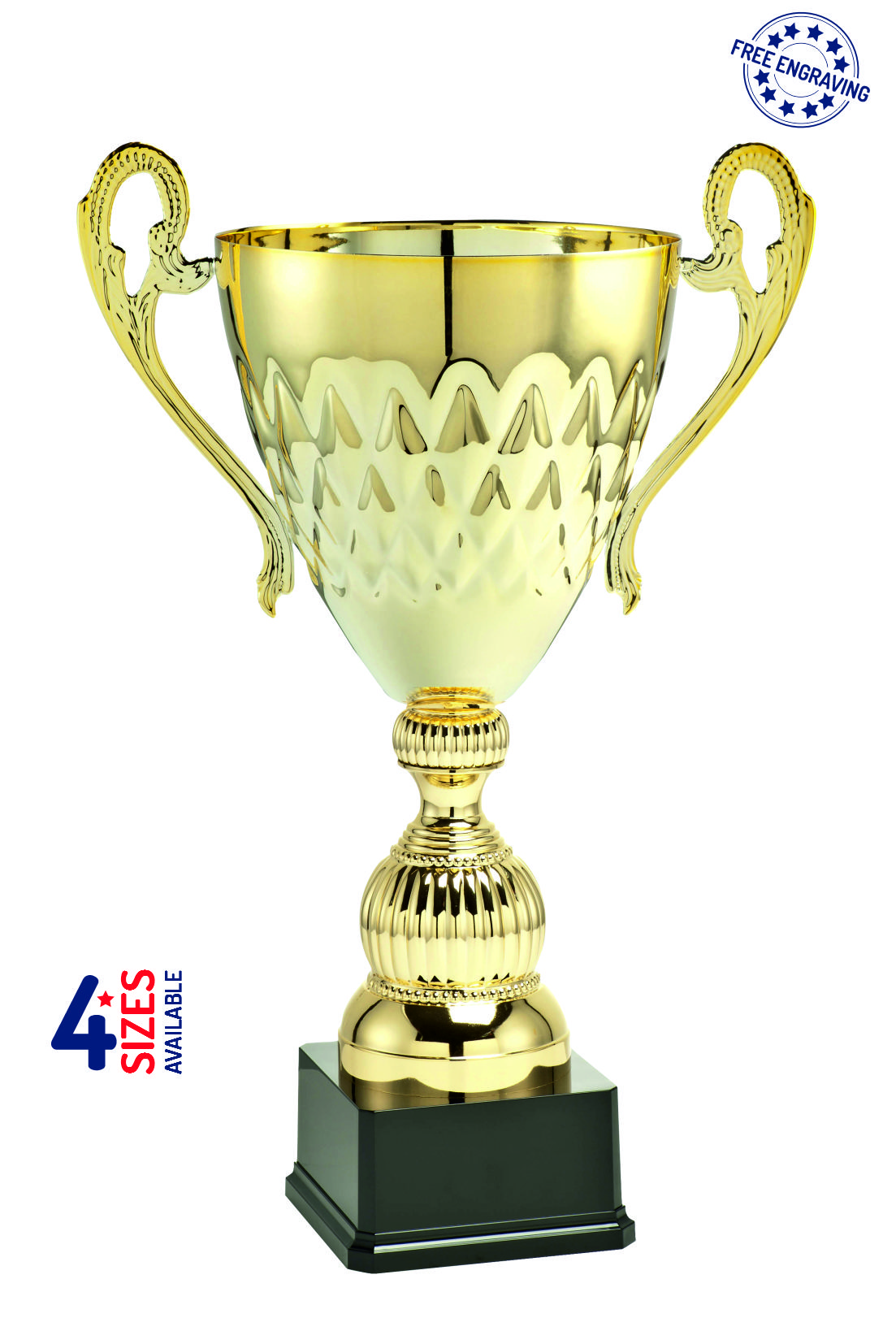 Gold Tournament Patterned Presentation Cup - ML.034B.01