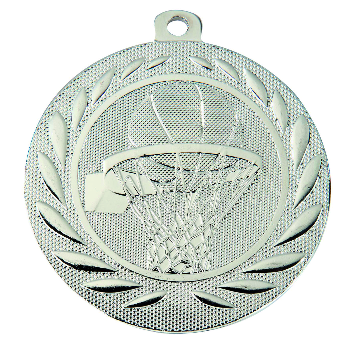 Silver Basketball 50mm Medal DI5000.M.02