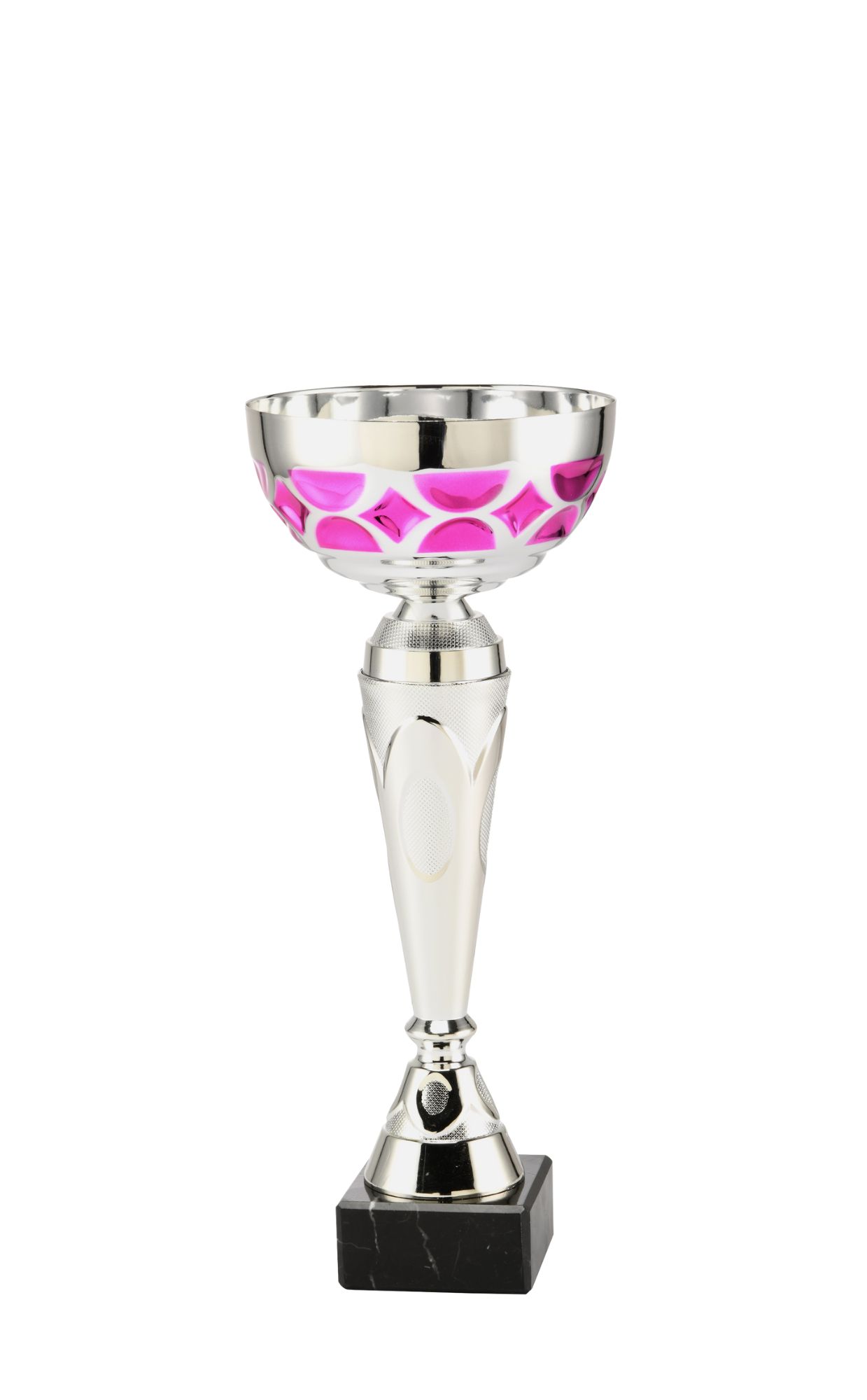 Silver & Pink Patterned Presentation Cup - ET.437.152.B