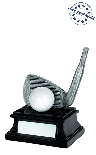 Golf Wedge & Ball Resin Trophy (15.2cm) - RF516W