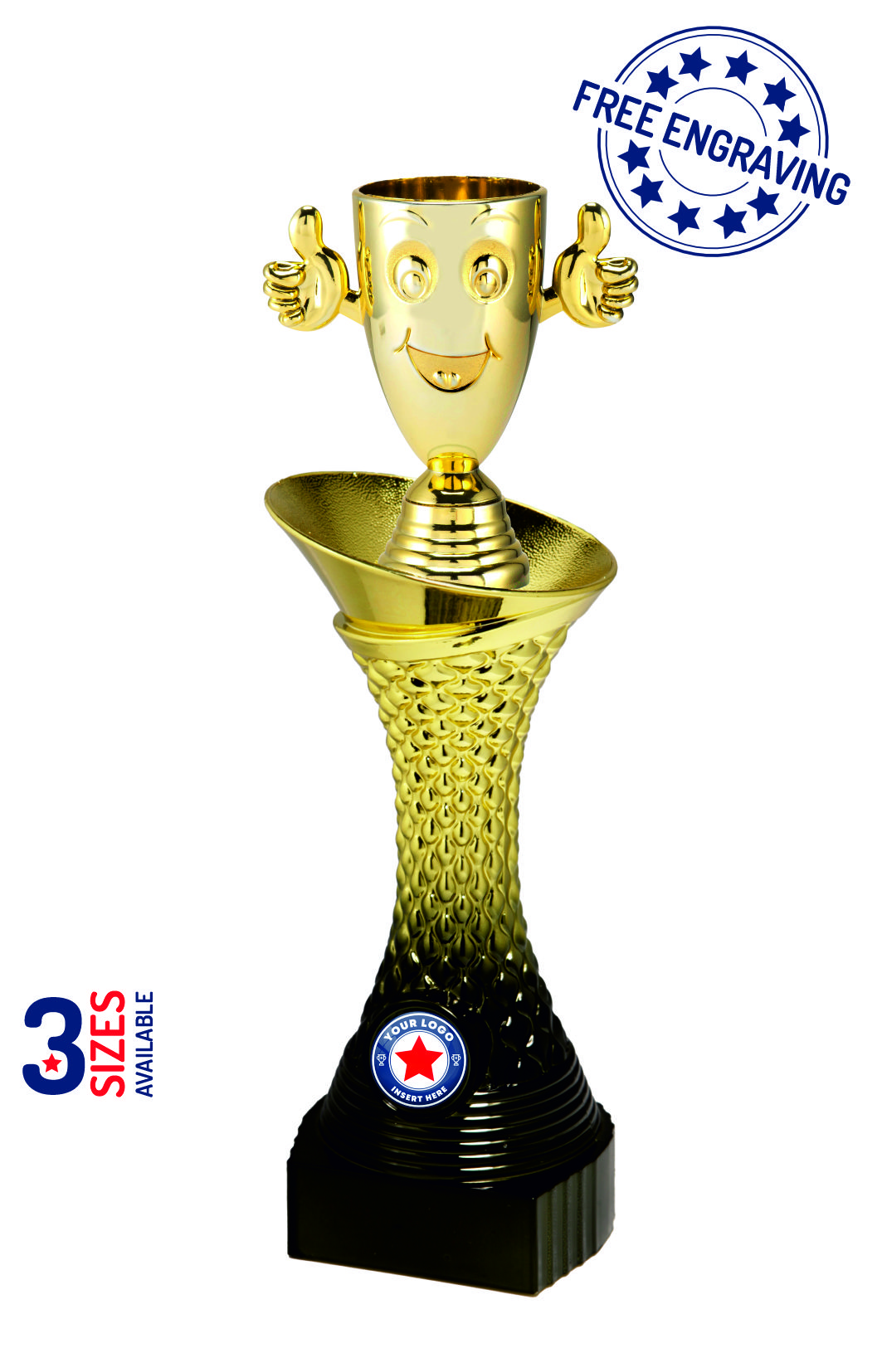 Heavyweight Gradient Gold Kids Cup Award - P530.01 + X10_.15