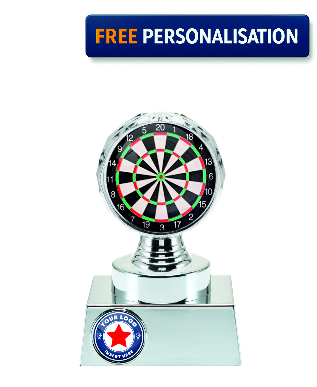 16.5cm SILVER SHINE DARTS AWARD P514.02 + N33.02