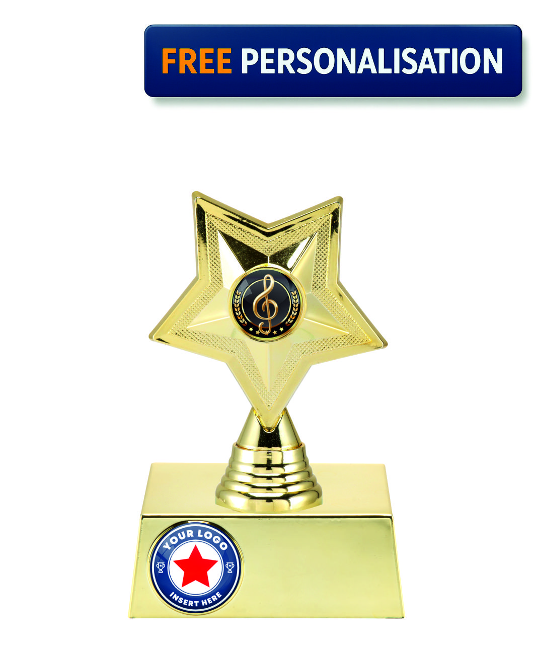 17.5cm GOLD STAR MUSIC AWARD - P531.01 + N33.01