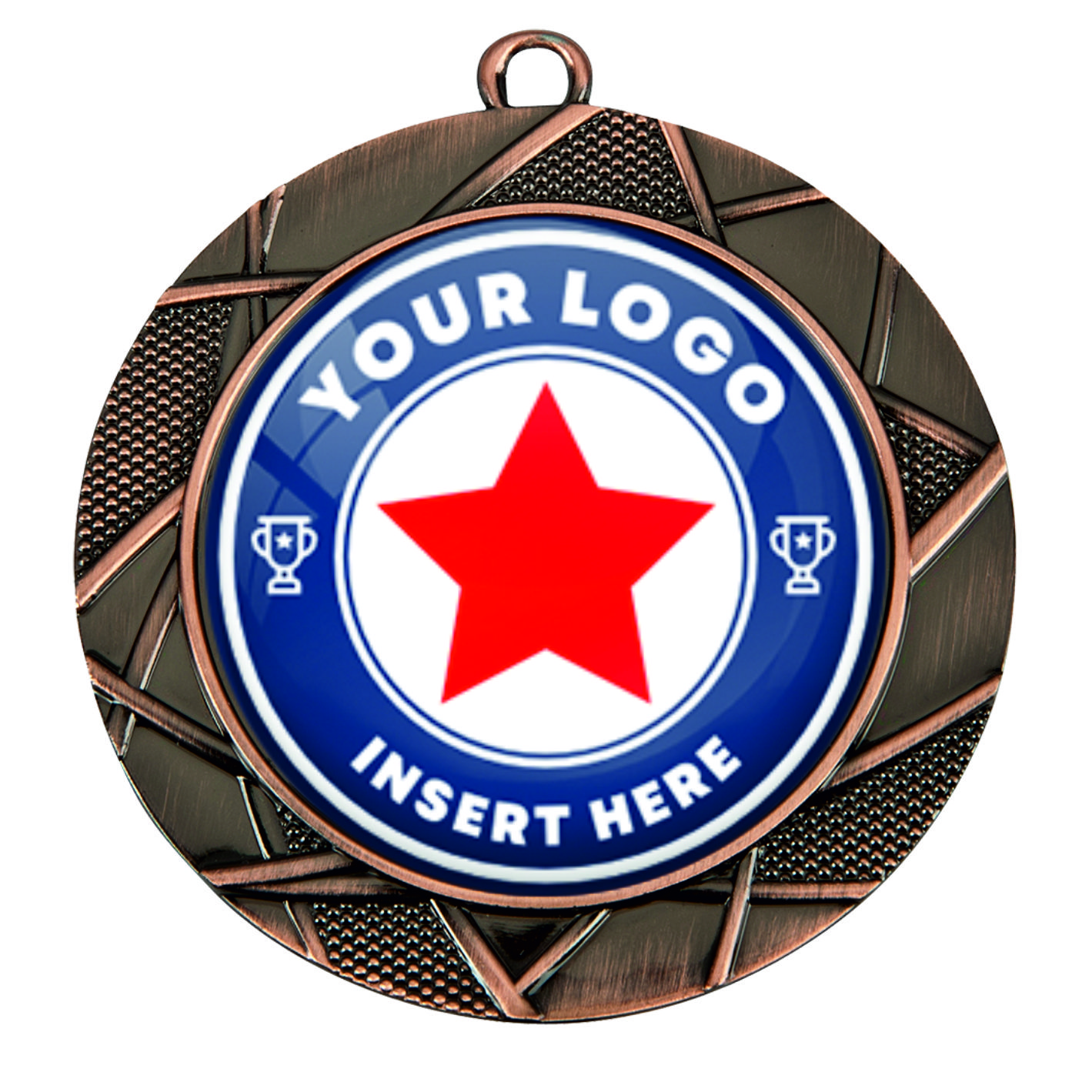 Geometric Bronze 70mm Zamac Medal DZ7005.03