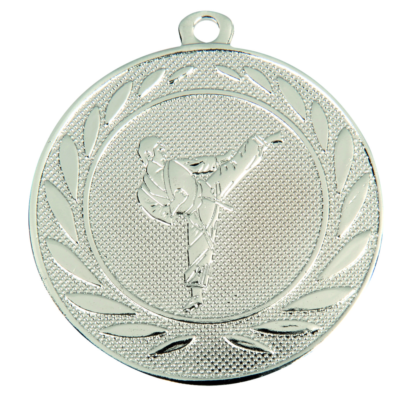 Silver Karate 50mm Medal DI5000.X.02