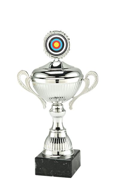 34.5cm SILVER VICTORY CUP BADMINTON AWARD - MT.141.02.F