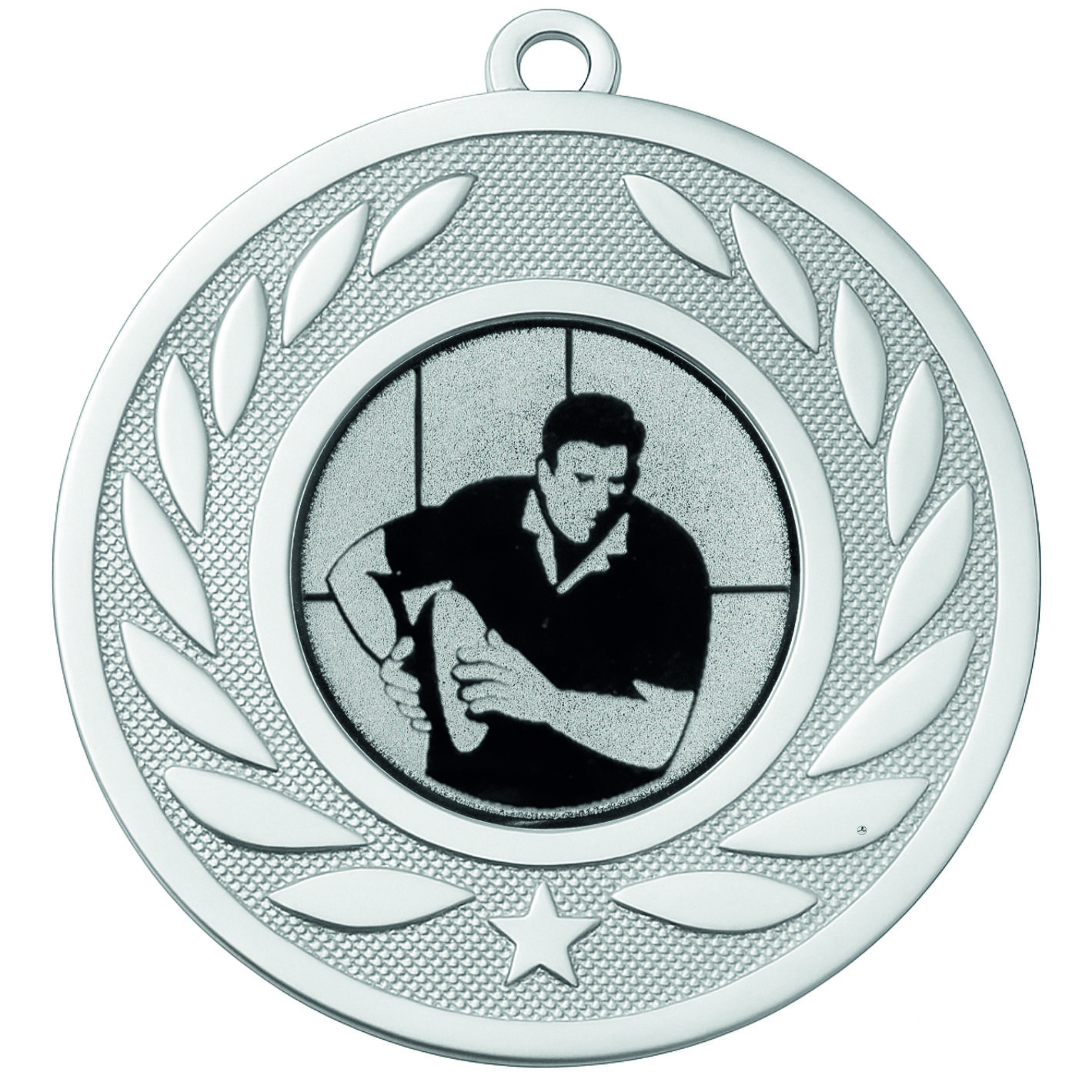 Silver Laurel Male Rugby Medal - FREE Ribbon - BIE.M9459.02