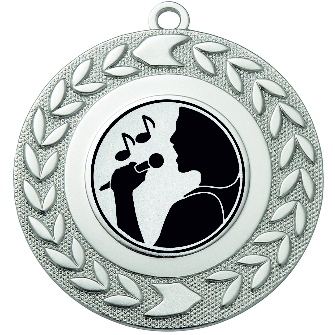 Silver Wreath Singing Medal - FREE Ribbon - BIE.M9460.02
