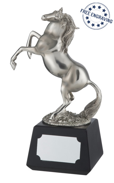 Horse Figure Award - Silver Finish - RW16