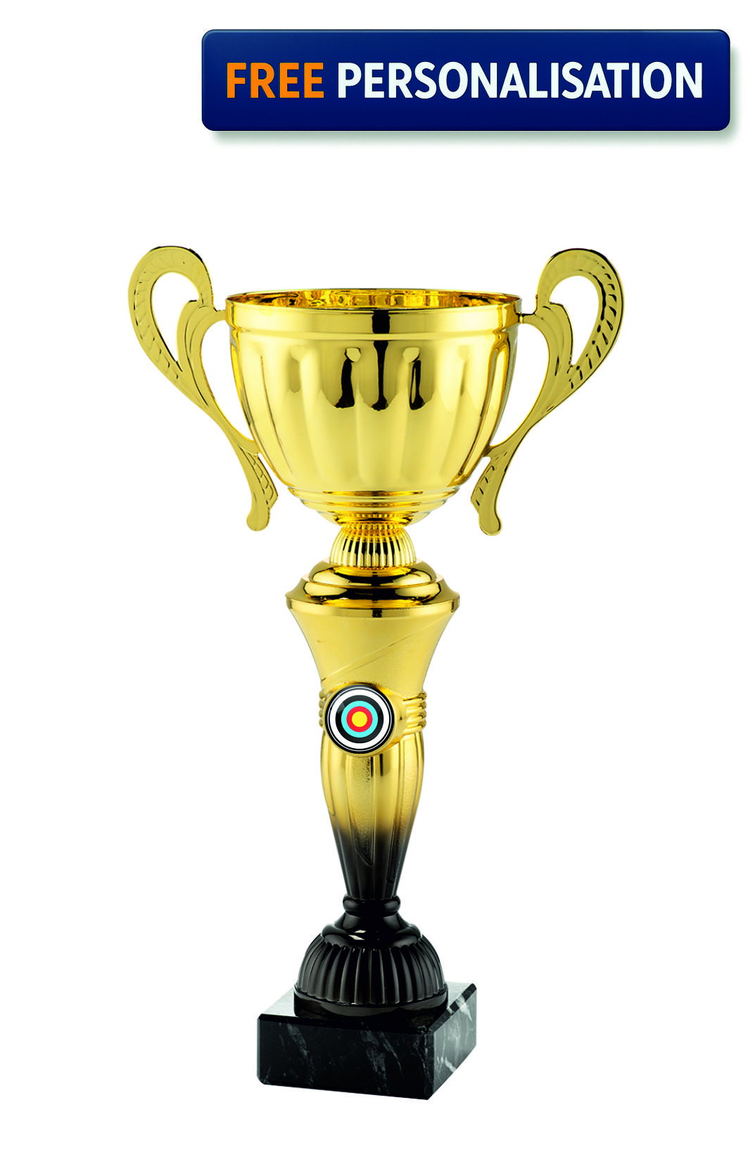34cm GOLD & BLACK CUP ARCHERY AWARD - MT.151.15.D