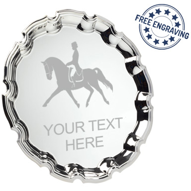 Dressage Chippendale Silver Plated Salver 30.5cm- SP3D