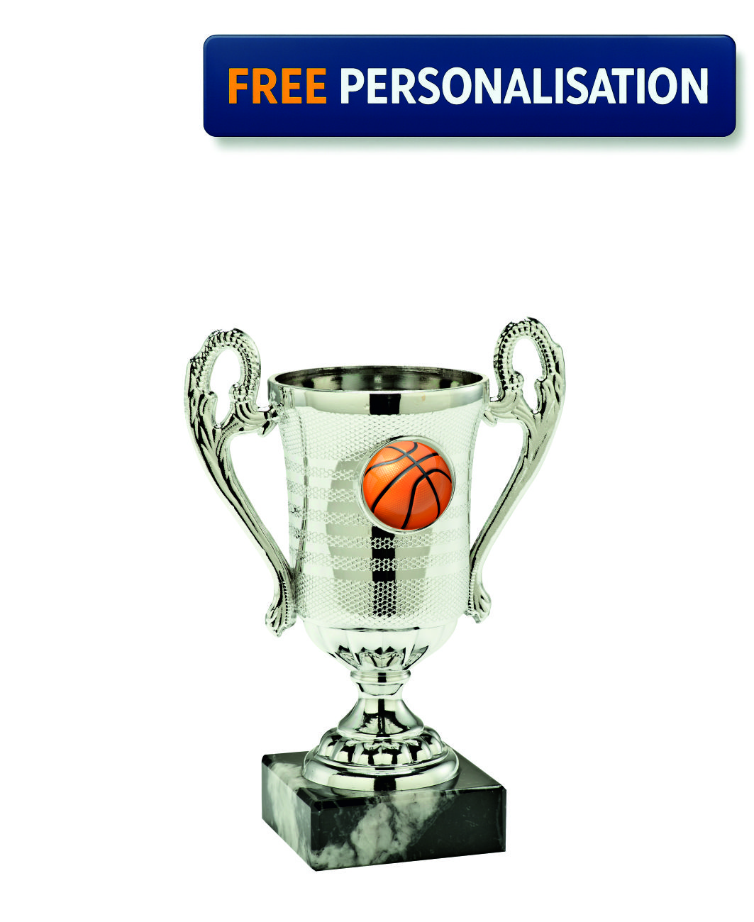 SILVER MINI CUP BASKETBALL AWARD - SET.306.02.A