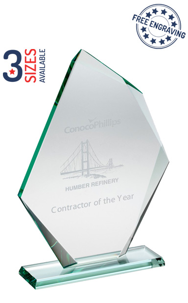 ICEBURG GLASS AWARD - 9mm thickness - Presentation Box - KG28