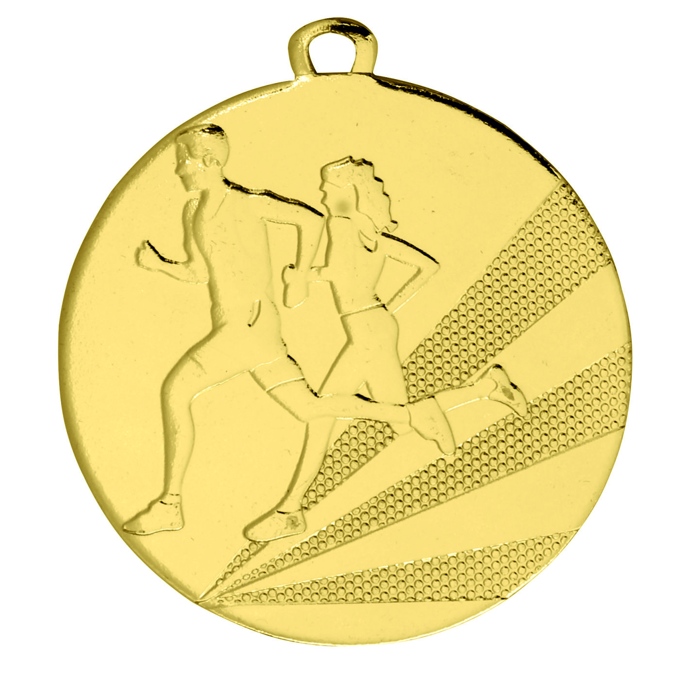 Gold Running 50mm Medal D112B.01