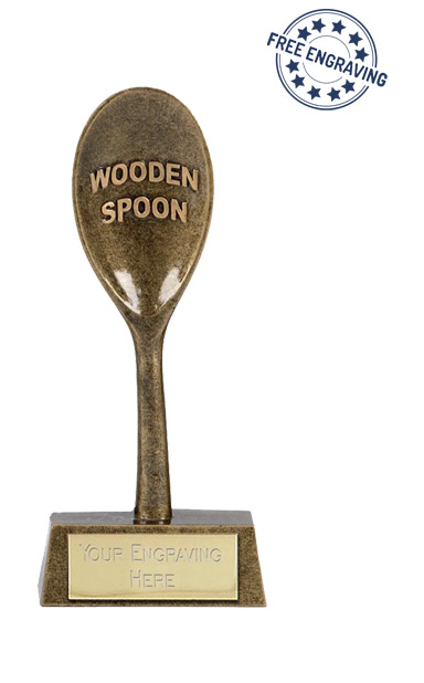 Gold Resin Wooden Spoon Award - A1448