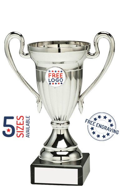 Silver Plastic Line Presentation Cup - AT02