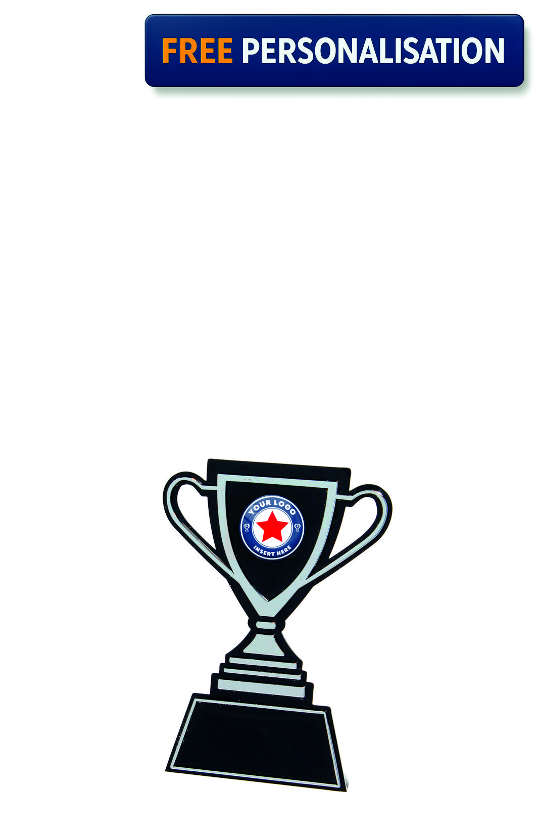 Silver & Black Cup Holder Award - Q165ZW.02