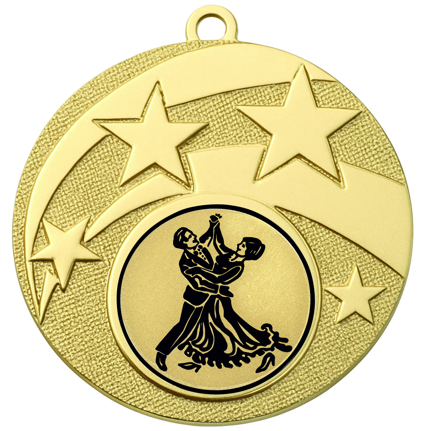 Gold Star Ballroom Medal - FREE Ribbon - BIE.M9457.01