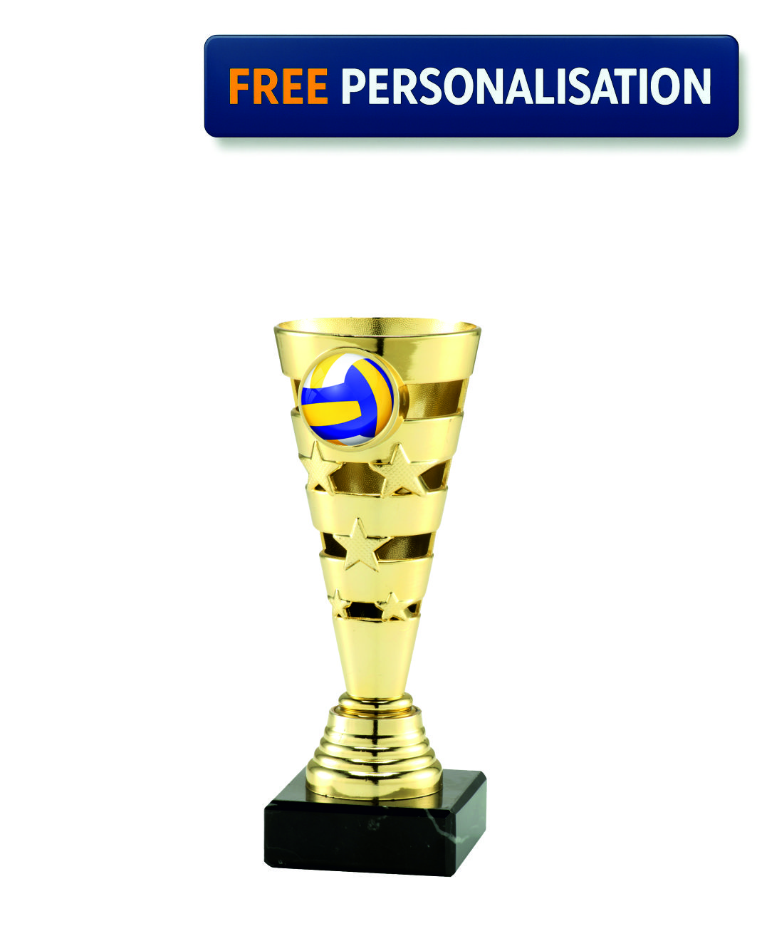 GOLD STAR & SHINE VOLLEYBALL AWARD - SET.346.01.A