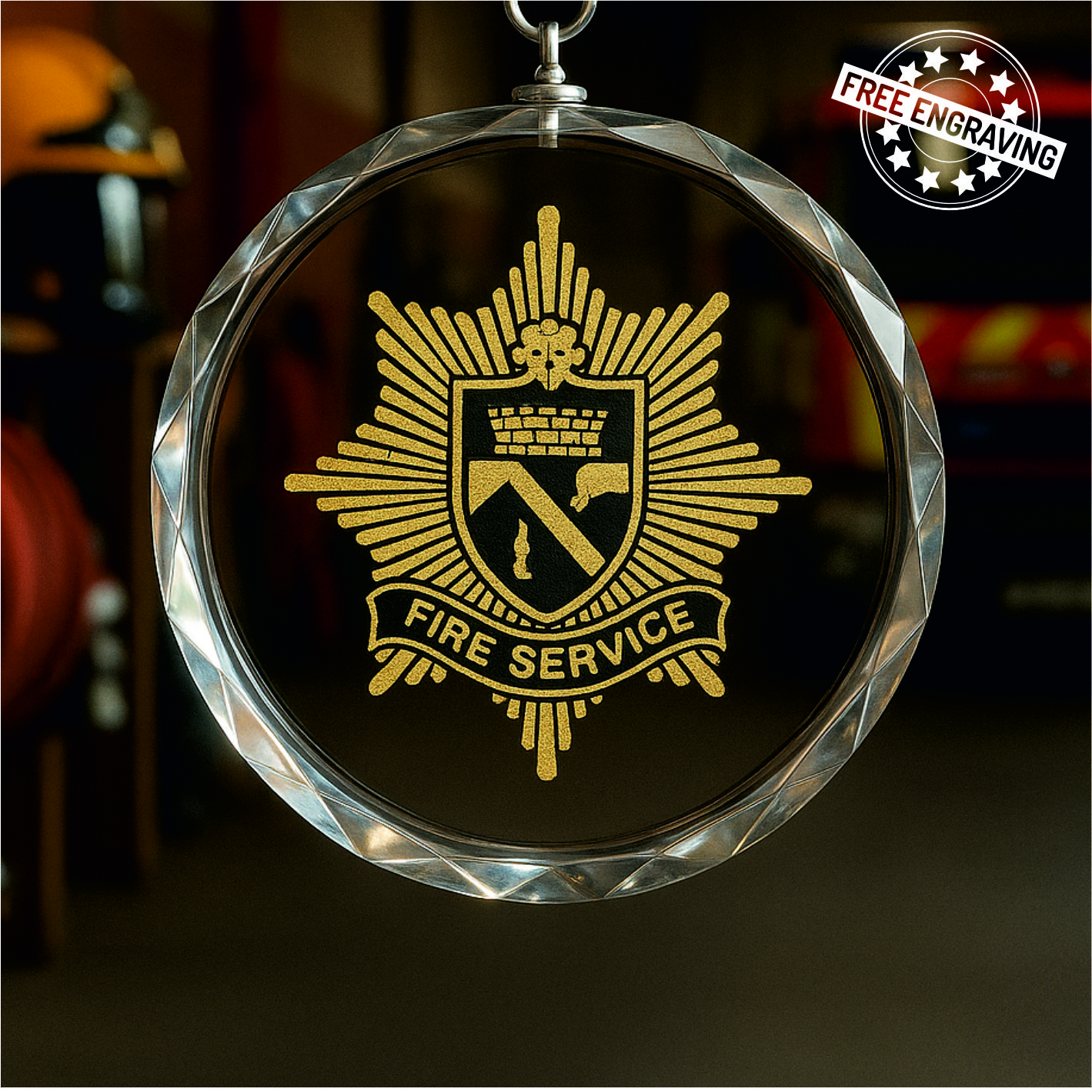 Colour Printed Glass Medal - Presentation Box - DG6001