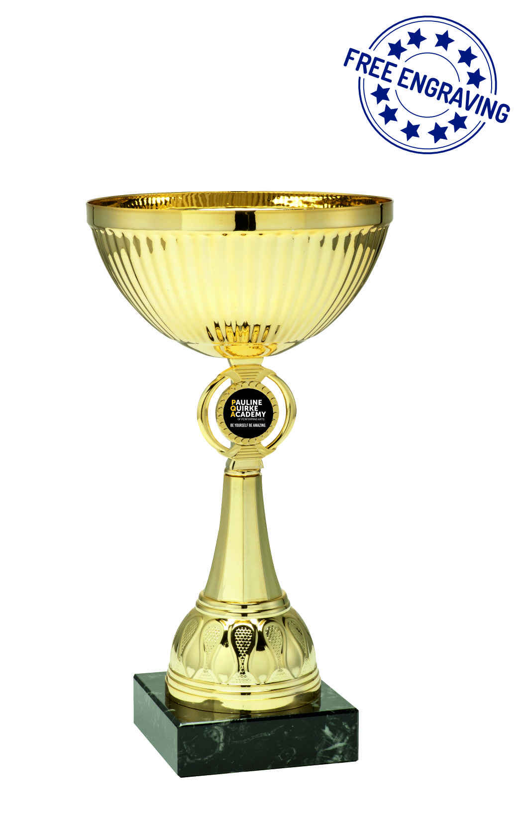 PQA Gold Presentation Cup with Metal Bowl (25cm) - ET350.61F