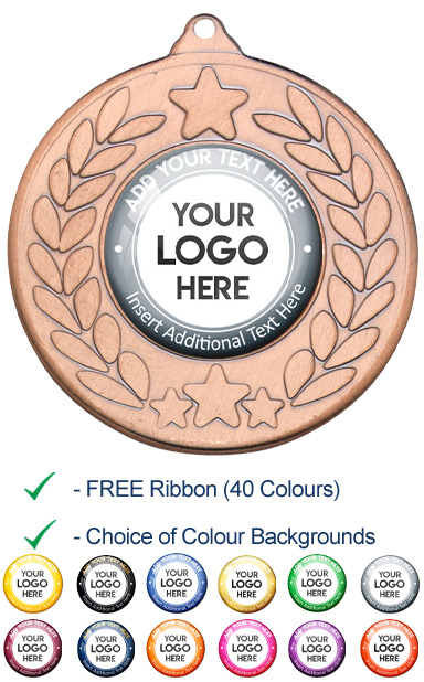 ISA PERSONALISED M18 BRONZE YOUR LOGO & TEXT MEDAL