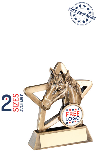 Horse Mini Star Resin Trophy- RF446