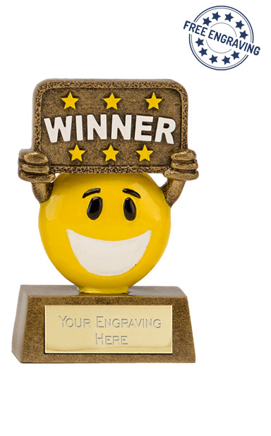 Novelty Happy Chappies "Winner" Trophy - A1641