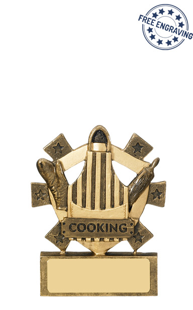 Cooking Mini Shield Resin Trophy - RM569