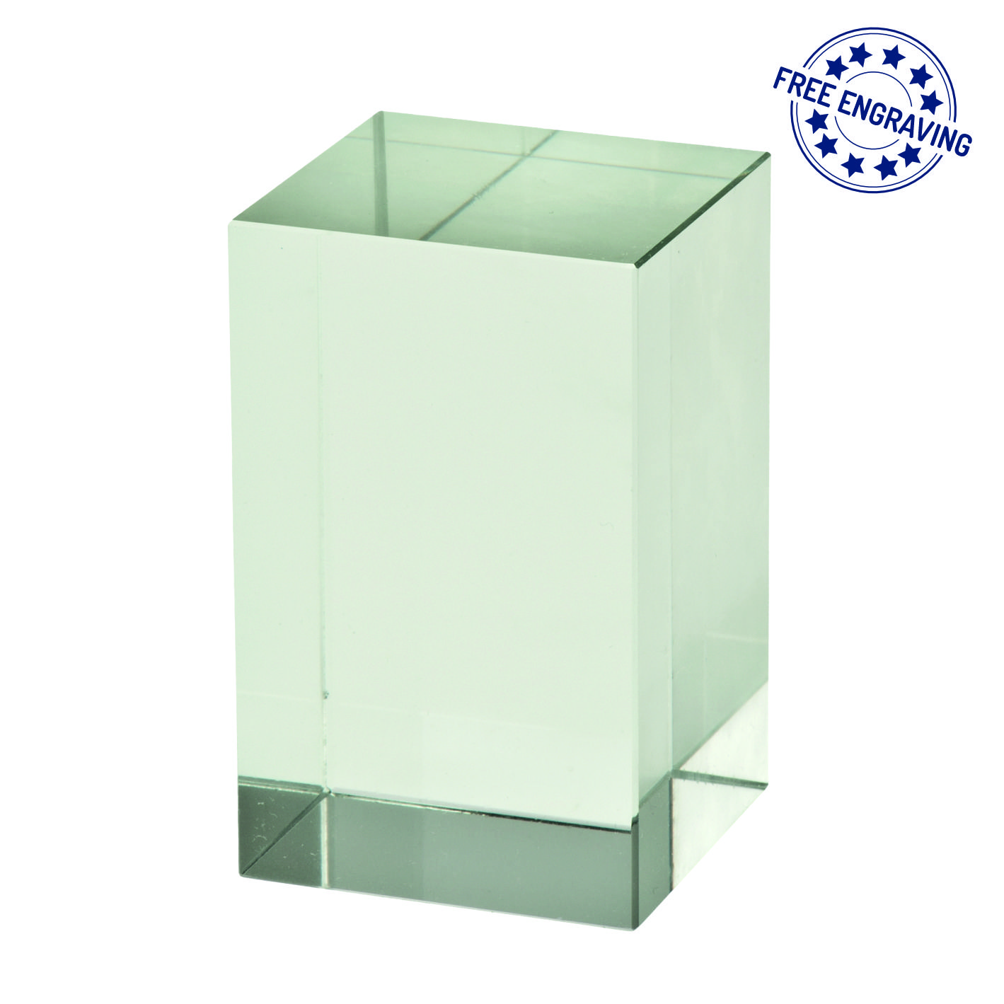 Rectangle Block Luxury Glass Award - W40