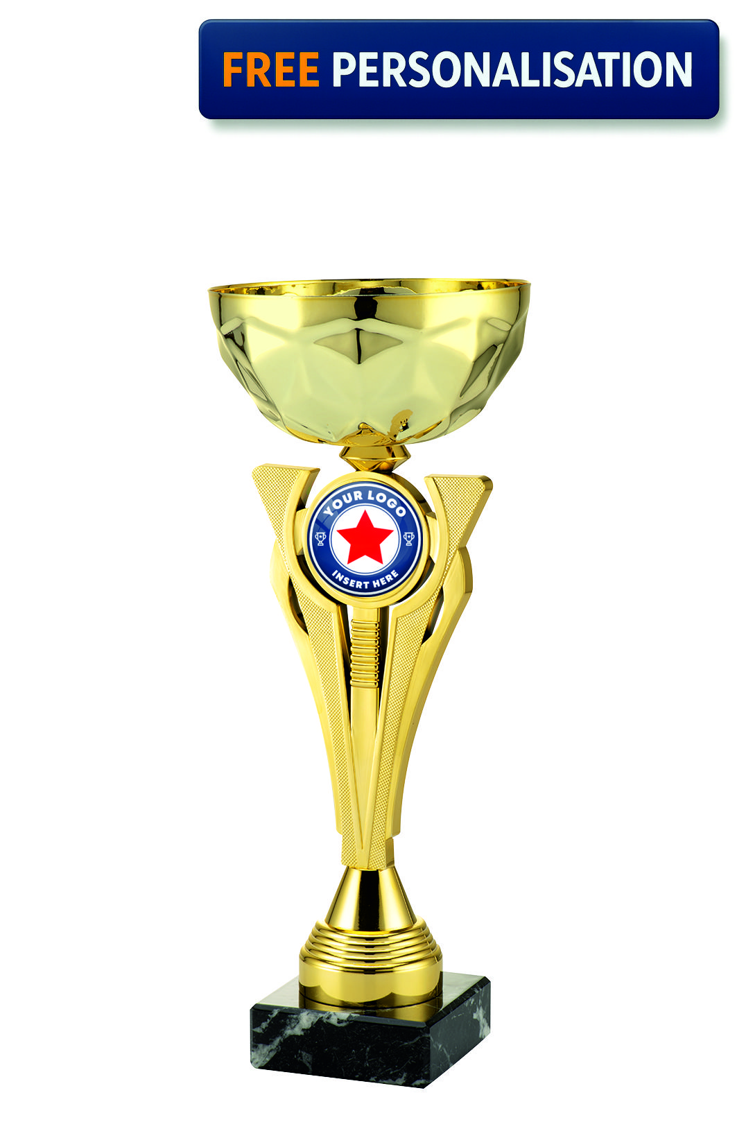 34cm Gold Geometric Cup - ET.481.01.C