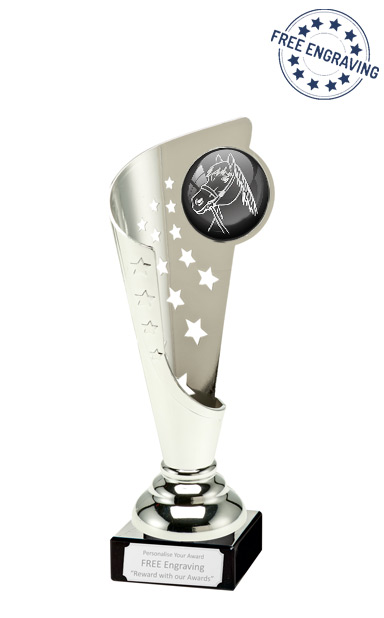 Horses Head Silver Star & Swirl Award - 04.047.02B