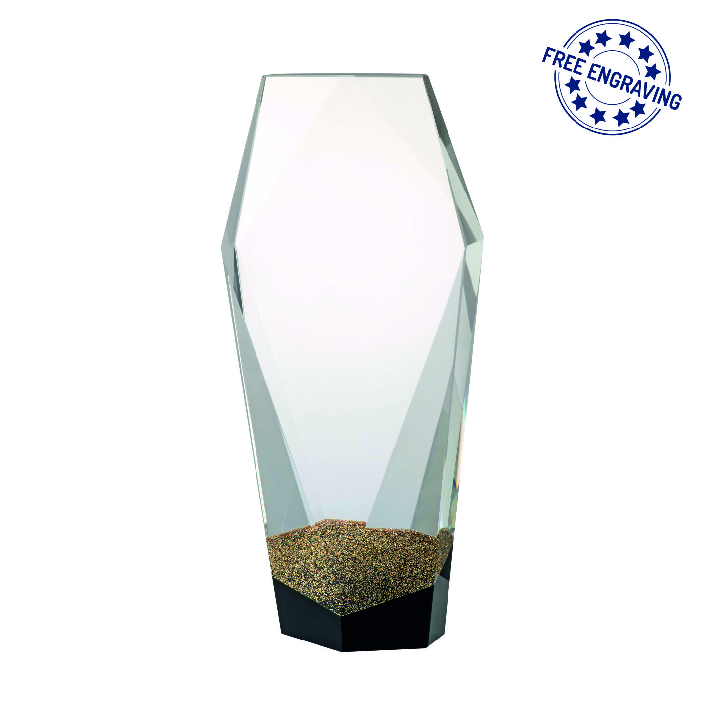 Bronze Column Luxury Glass Award - Presentation Box - W690.03